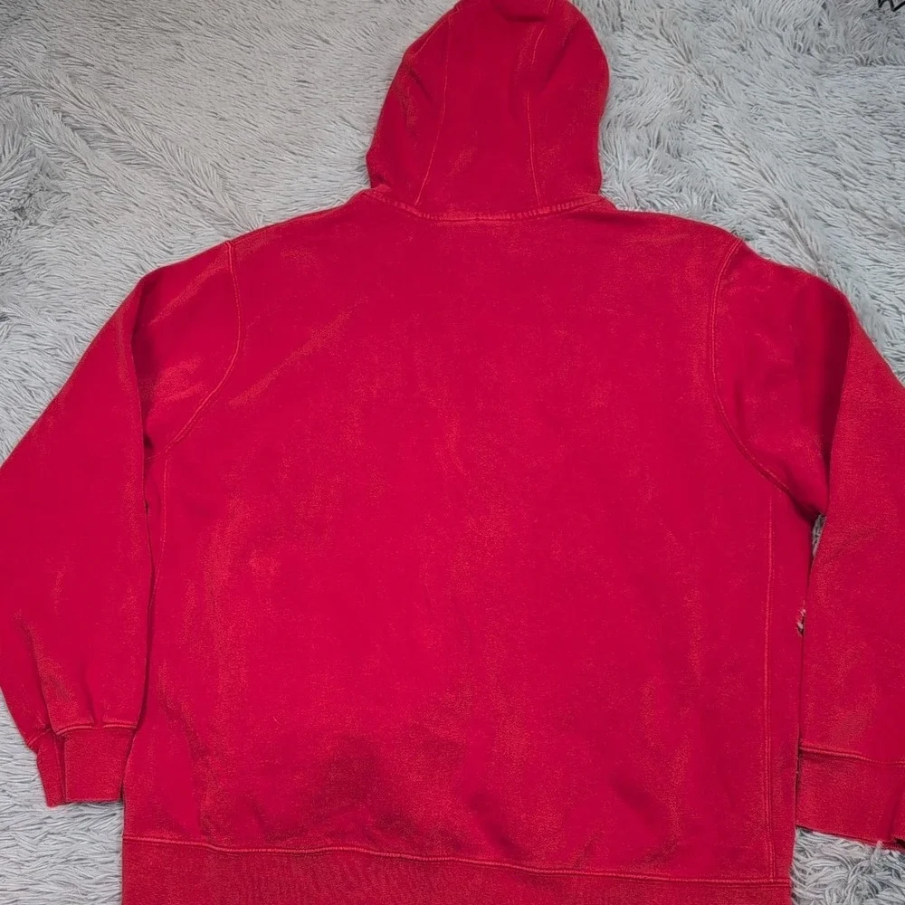 Vintage Nike Sweatshirt Mens XL Red Hoodie ‎ Pocket Athletic Street Wear Comfort